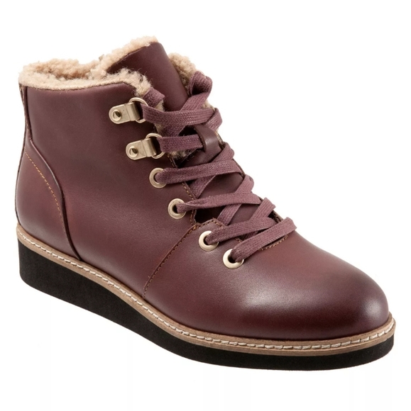 SoftWalk Shoes - Softwalk Wilcox Ankle Boot Burgundy -5